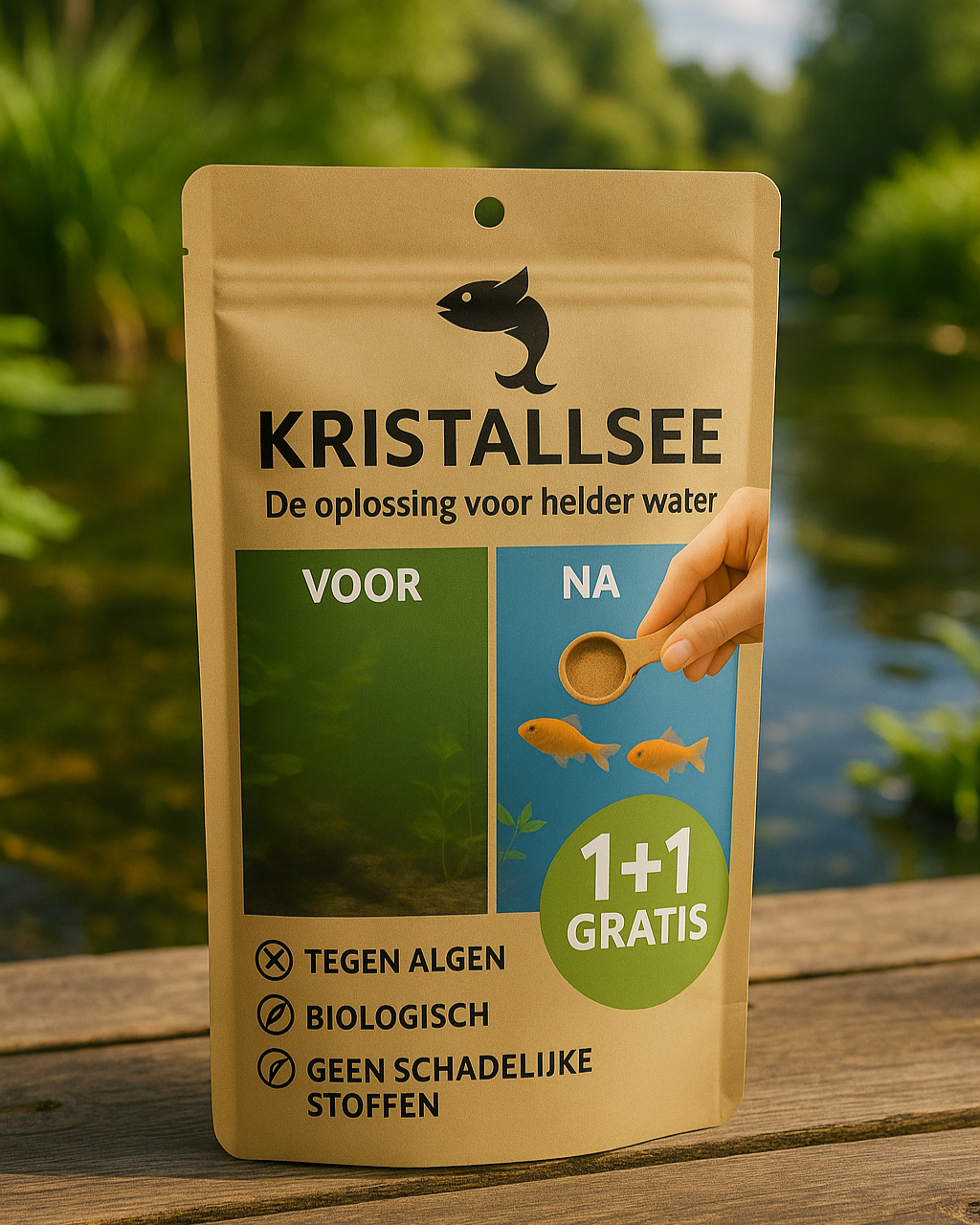 Kristallsee® AQUA BIO Reinigingspoeder | 1 + 1 GRATIS